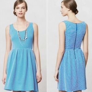 🦋 ANTHROPOLOGIE Maeve Caldera Polka Dot Dress Small